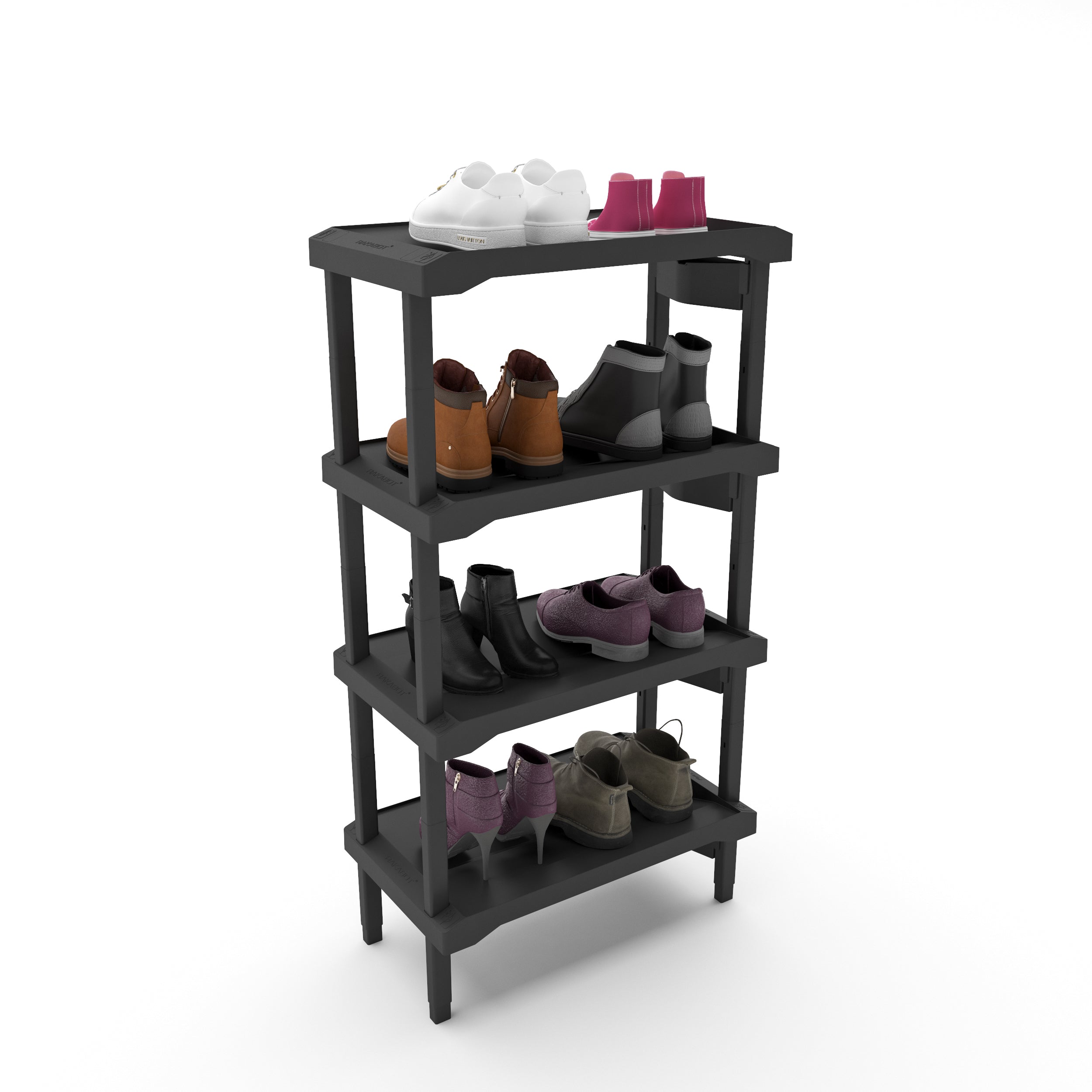 Boot Rack Channeling Water Into Containers - Practical & Stackable - Rakabot Plastico